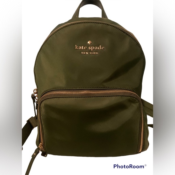 kate spade Bags Kate Spade Medium Backpack Dark Green And Pink